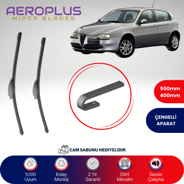 Aeroplus Alfa Romeo 147 2005-2010 Muz Silecek Takımı