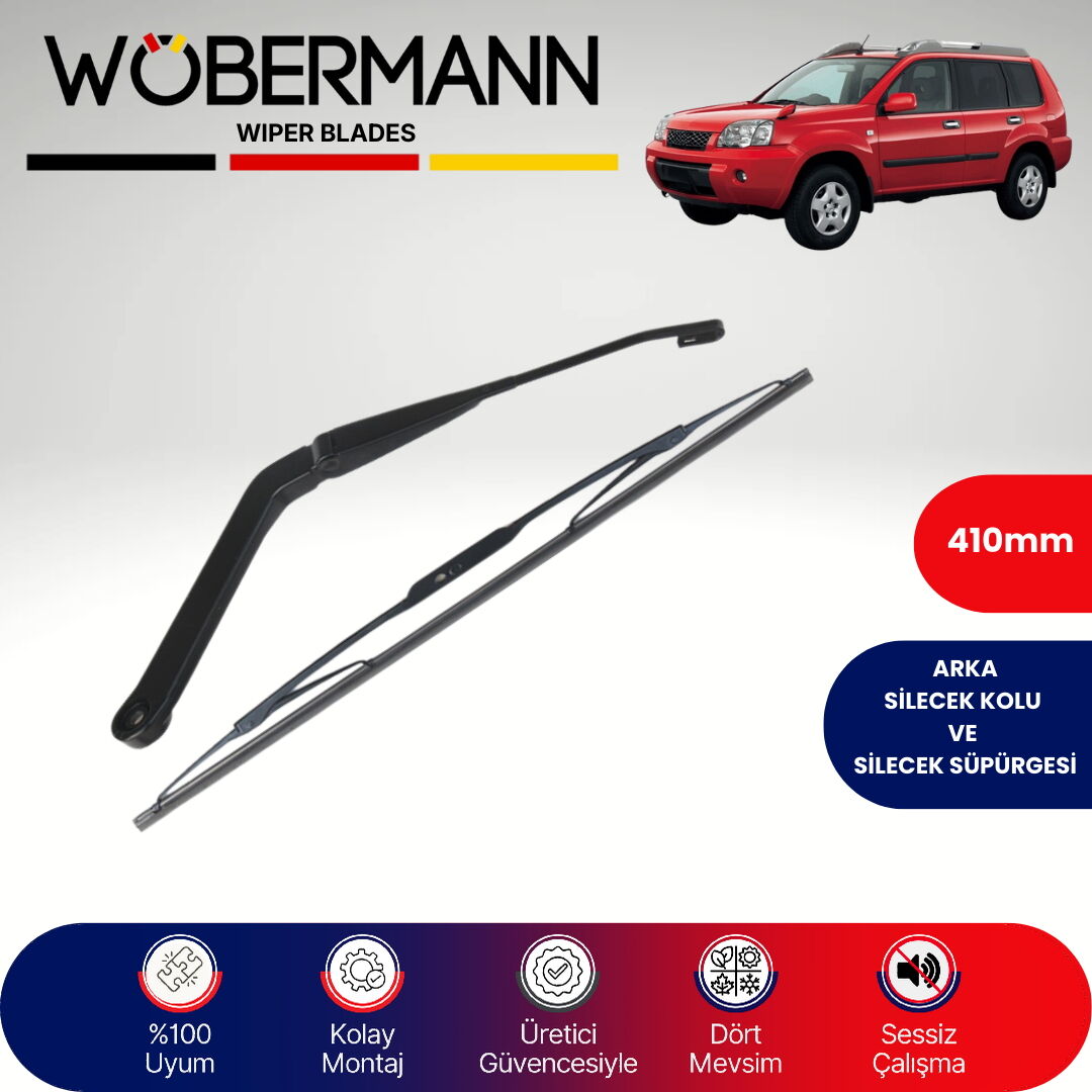 Wöbermann Nissan X-Trail T30 2000-2007 Arka Silecek Kolu ve Süpürgesi Komple
