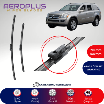 Aeroplus Mercedes GL Serisi X164 2006-2012 Muz Silecek Takımı