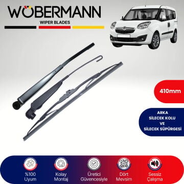 Wöbermann Opel Combo D 2012-2022 Arka Silecek Kolu ve Süpürgesi Komple