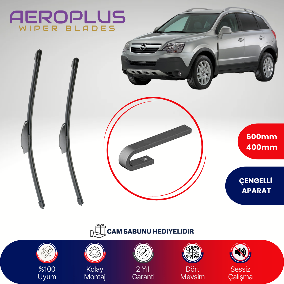 Aeroplus Opel Antara 2006-2017 Muz Silecek Takımı