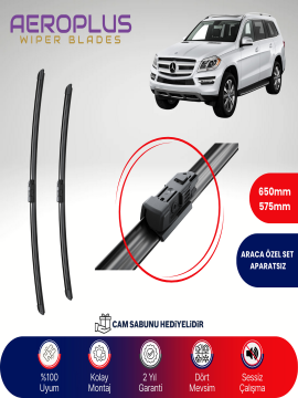 Aeroplus Mercedes GL Serisi X166 2012-2015 Muz Silecek Takımı