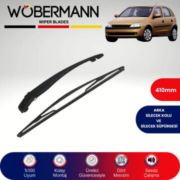 Wöbermann Opel Corsa C 2000-2006 Arka Silecek Kolu ve Süpürgesi Komple