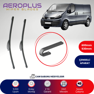 Aeroplus Renault Trafic 2001-2014 Muz Silecek Takımı