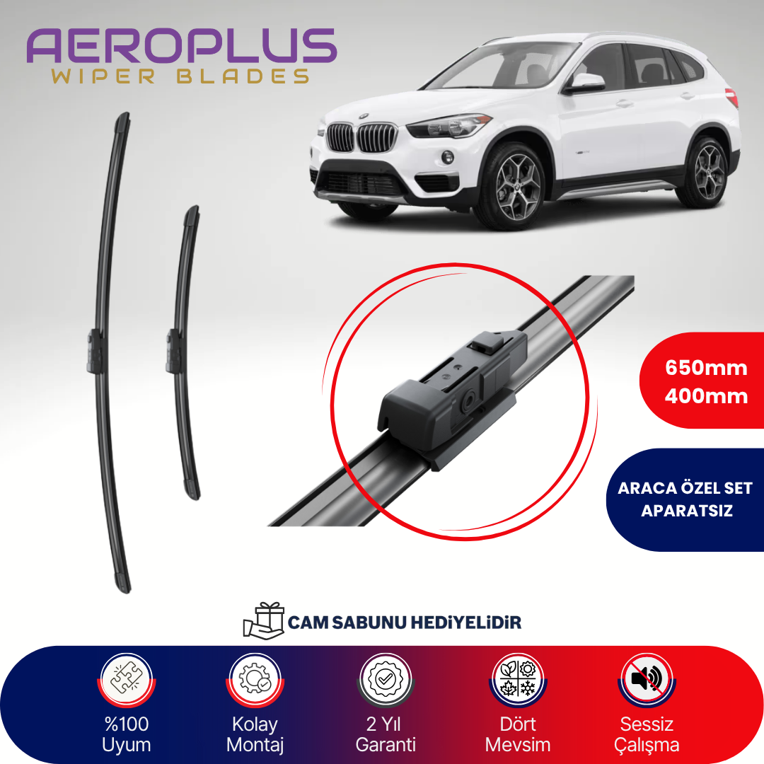 Aeroplus BMW X1 F48 2015-2022 Muz Silecek Takımı