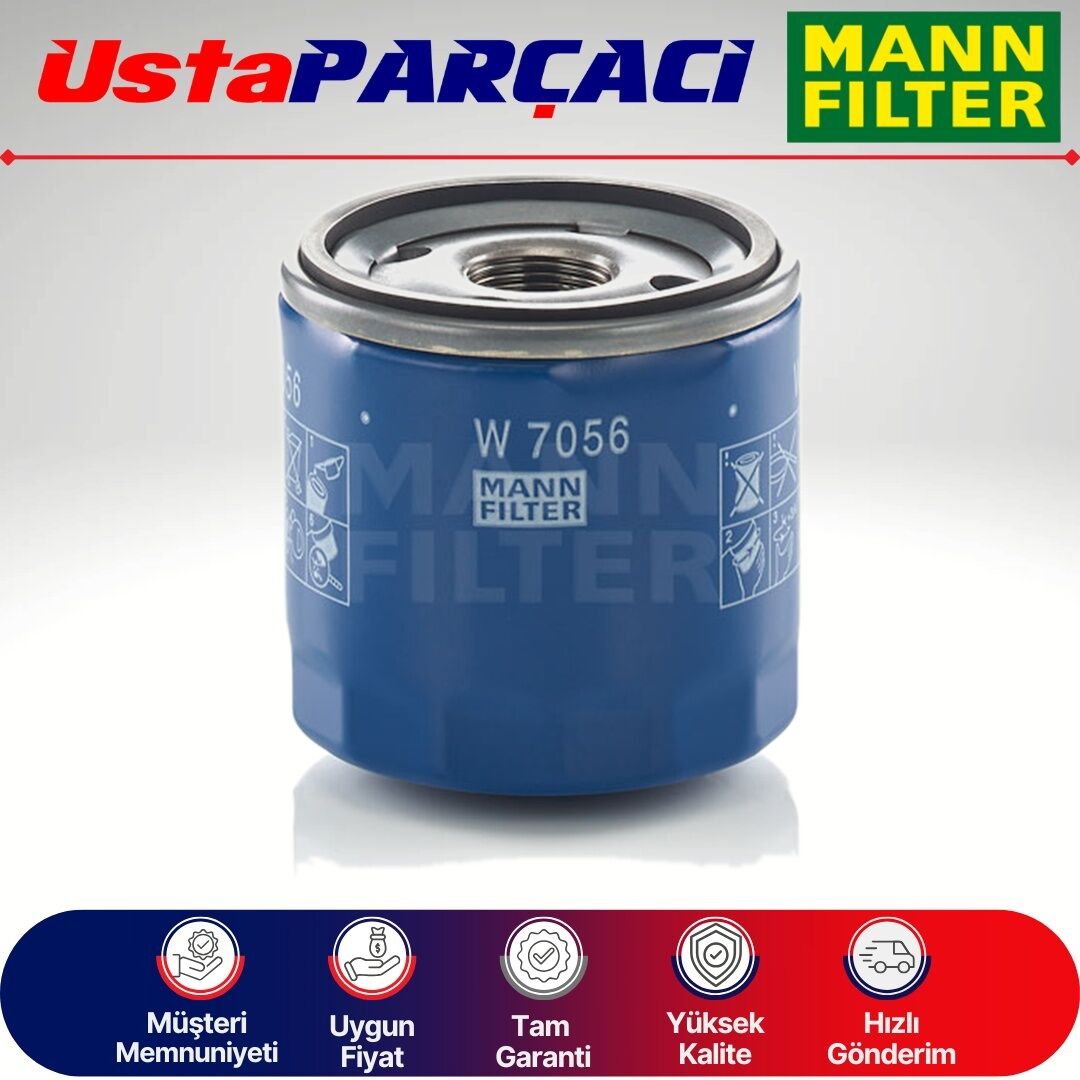 Mann-Filter Opel Astra K 1.4 T Benzinli Yağ Filtresi 2015-2021 W7056 55496755
