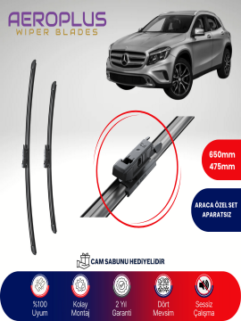 Aeroplus Mercedes GLA Serisi X156 2013-2015 Muz Silecek Takımı
