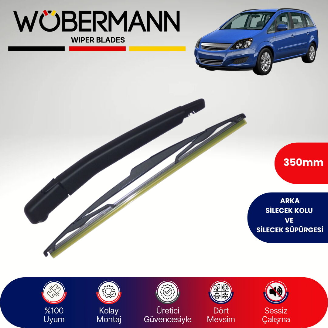 Wöbermann Opel Zafira B 2005-2015 Arka Silecek Kolu ve Süpürgesi Komple