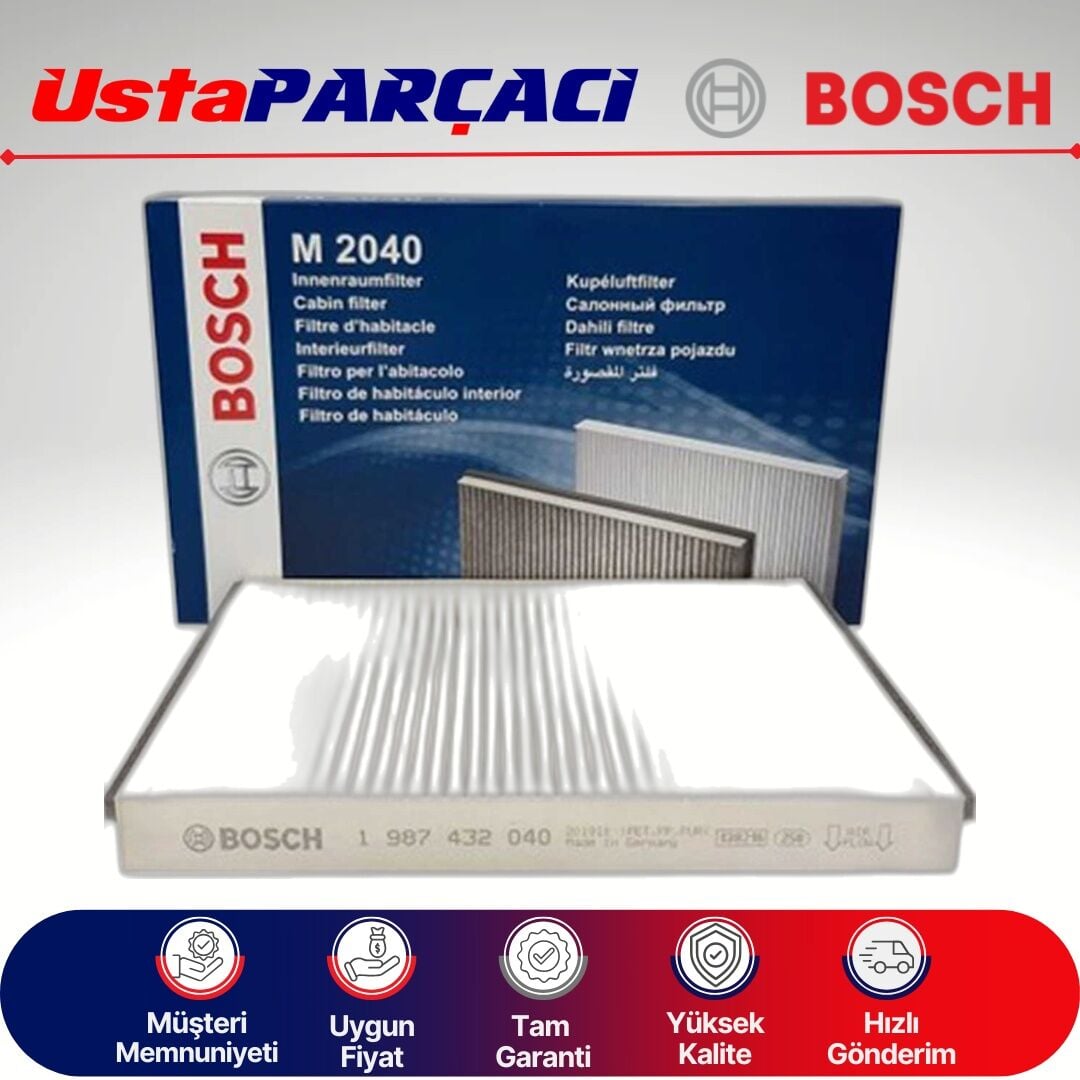 Bosch Opel Zafira A Standart Polen Filtresi 2000-2005 1987435182