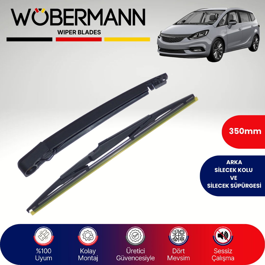 Wöbermann Opel Zafira C 2011-2021 Arka Silecek Kolu ve Süpürgesi Komple