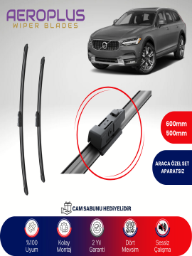 Aeroplus Volvo V90 2016-2021 Muz Silecek Takımı