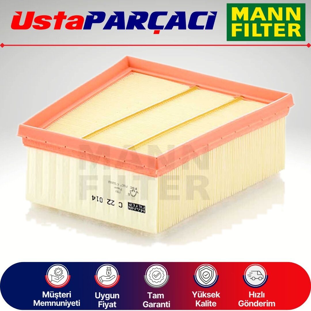 Mann-Filter Renault Megane 4 1.6 Hava Filtresi C22014 165468296R