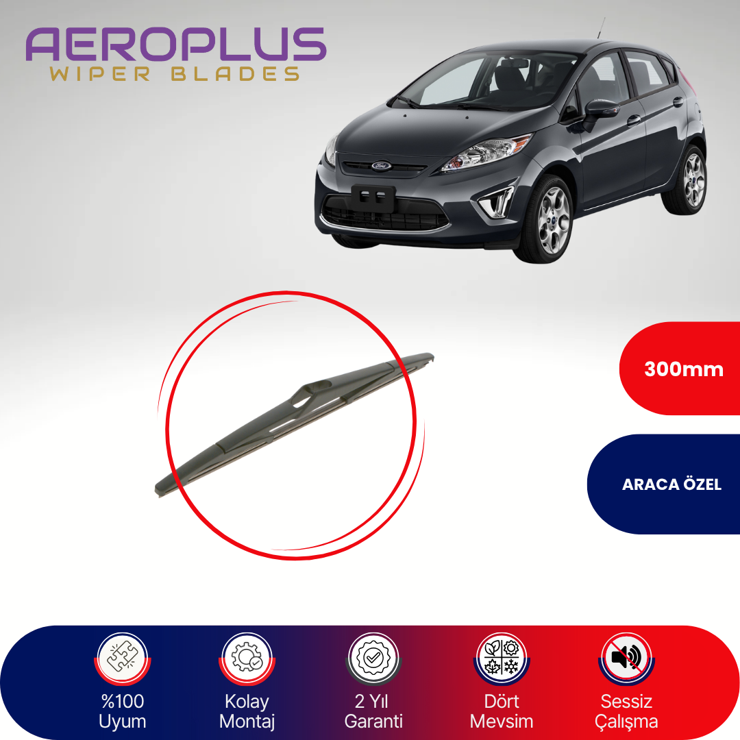 Aeroplus Ford Fiesta 2008-2012 Arka Silecek