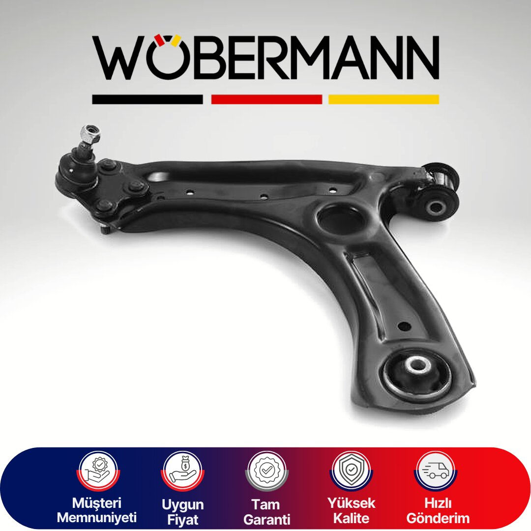 Wöbermann Fabia 5J-2006-2014-İbiza 5 6R -2008-2017-Pratik-2007-2015 Salıncak Rotilli Ön Sol 6E0407151