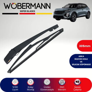 Wöbermann Peugeot 2008 II 2019-2024 Arka Silecek Kolu ve Süpürgesi Komple
