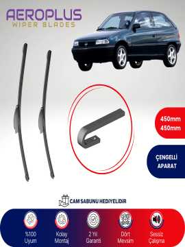 Aeroplus Opel Astra F 1991-1998 Muz Silecek Takımı