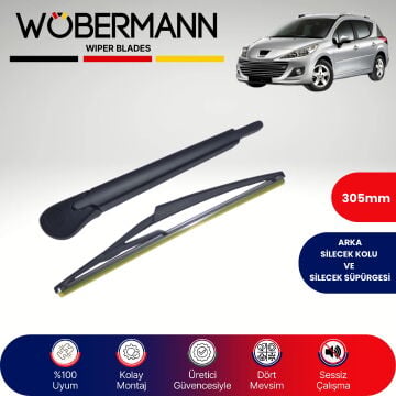 Wöbermann Peugeot 207 Sw 2007-2013 Arka Silecek Kolu ve Süpürgesi Komple