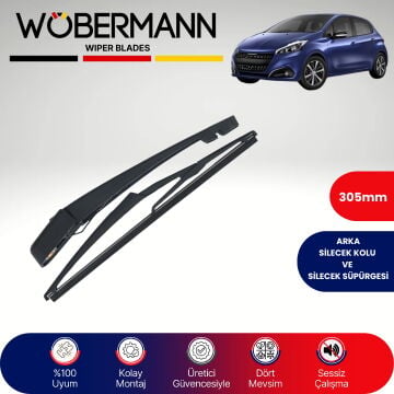 Wöbermann Peugeot 208 II 2019-2024 Arka Silecek Kolu ve Süpürgesi Komple