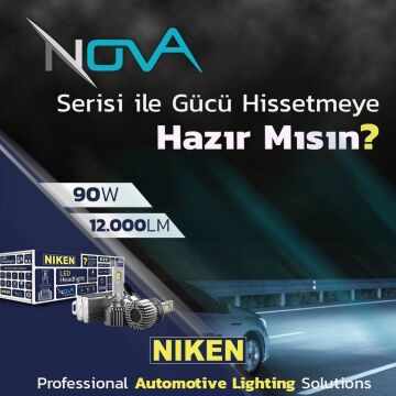 Niken H1 LED Xenon Nova Serisi 90W/12000LM/6500K