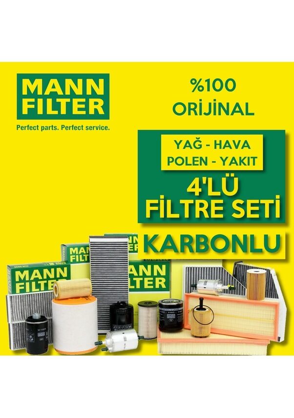 Mann-Filter Skoda Octavia 1.6 Tdi Filtre Bakım Seti 2013-2019 4KP CRKB-CXXB-DBKA