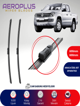 Aeroplus VW Amarok 2012-2022 Muz Silecek Takımı
