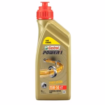Castrol POWER1 4T 15W-50 4 Zamanlı Motosiklet Yağı 1 Litre