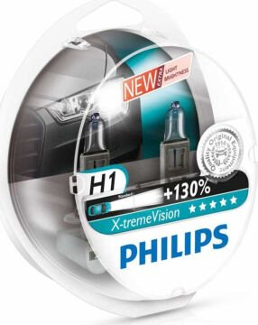Philips X-treme Vision H1 Ampül Seti % 130 FAZLA IŞIK + % 20 BEYAZ IŞIK 103815