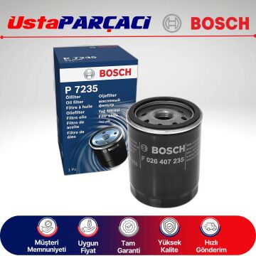 Bosch Mazda B Serisi 2.5 D Dizel Yağ Filtresi 2007-2012 F026407235 P7235 WE0114302