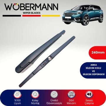 Wöbermann Peugeot 5008 2017-2024 Arka Silecek Kolu ve Süpürgesi Komple