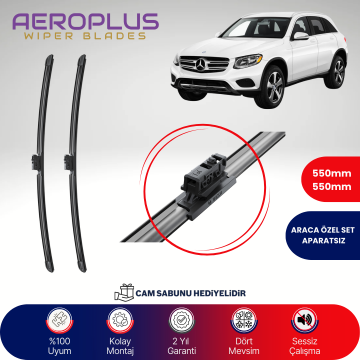 Aeroplus Mercedes GLC Serisi X253 2015-2022 Muz Silecek Takımı