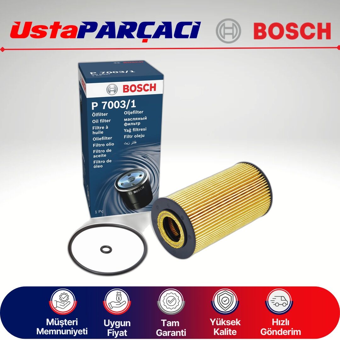 Bosch Mercedes 400 Cdi Yağ Filtresi 2002-2005 F026407003 P7003 A281800009