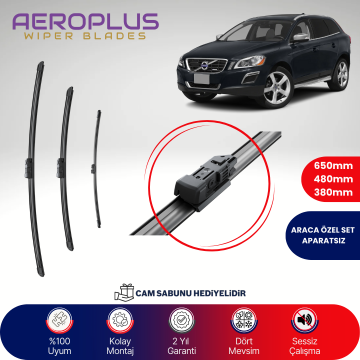 Aeroplus Volvo XC60 2009-2010 Ön Arka Muz Silecek Takımı