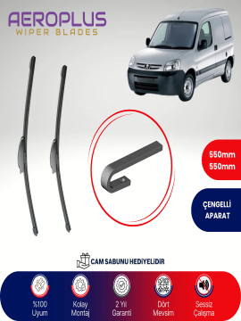 Aeroplus Peugeot Partner 1996-2011 Muz Silecek Takımı