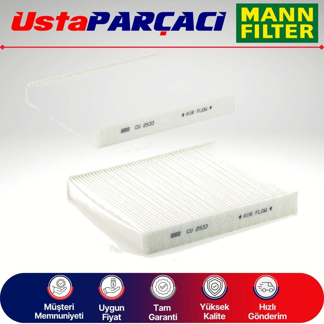 Mann-Filter Polen Filtresi CU2533-2 64116809933