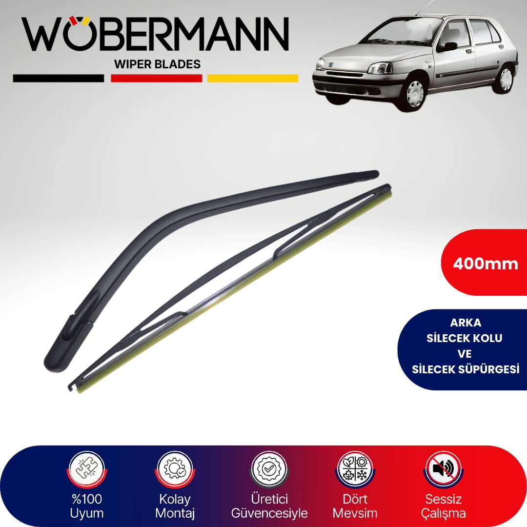 Wöbermann Renault Clio 1994-1998 Arka Silecek Kolu ve Süpürgesi Komple
