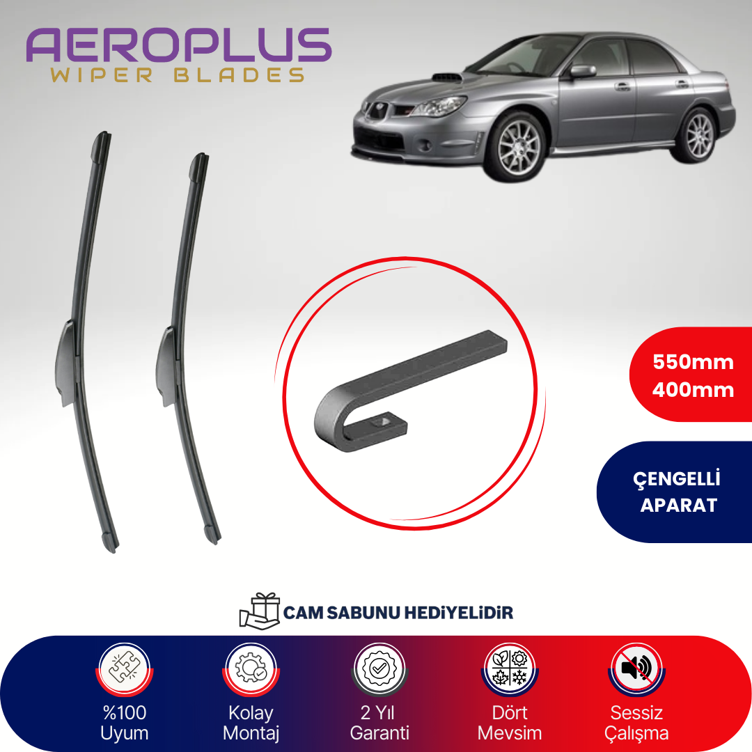 Aeroplus Subaru Impreza 2000-2007 Muz Silecek Takımı