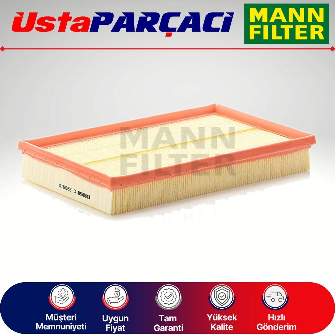 Mann-Filter Seat İbiza 1.4 Hava Filtresi 2003-2008 C2998/5X 036129620D