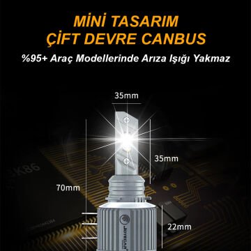 Joyecar H15 13000 Lümen Canbus Led Far Ampul