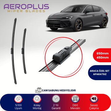 Aeroplus Cupra Leon 2020-2024 Muz Silecek Takımı