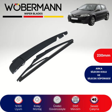 Wöbermann Renault Megane 2 2002-2008 Arka Silecek Kolu ve Süpürgesi Komple