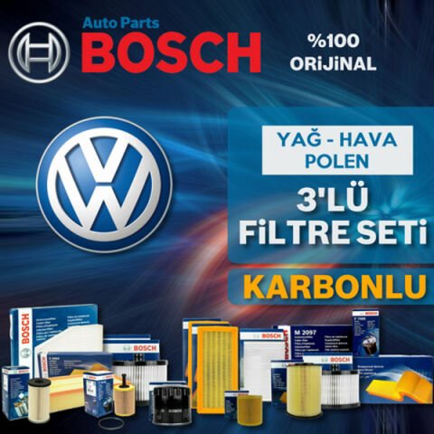 Bosch VW Caddy 1.6 Tdi Filtre Bakım Seti 2010-2015 3KP CAY