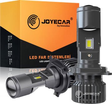 Joyecar Ultra Power Projektor Lensli H4 Uzun Kısa LED Far Ampulü