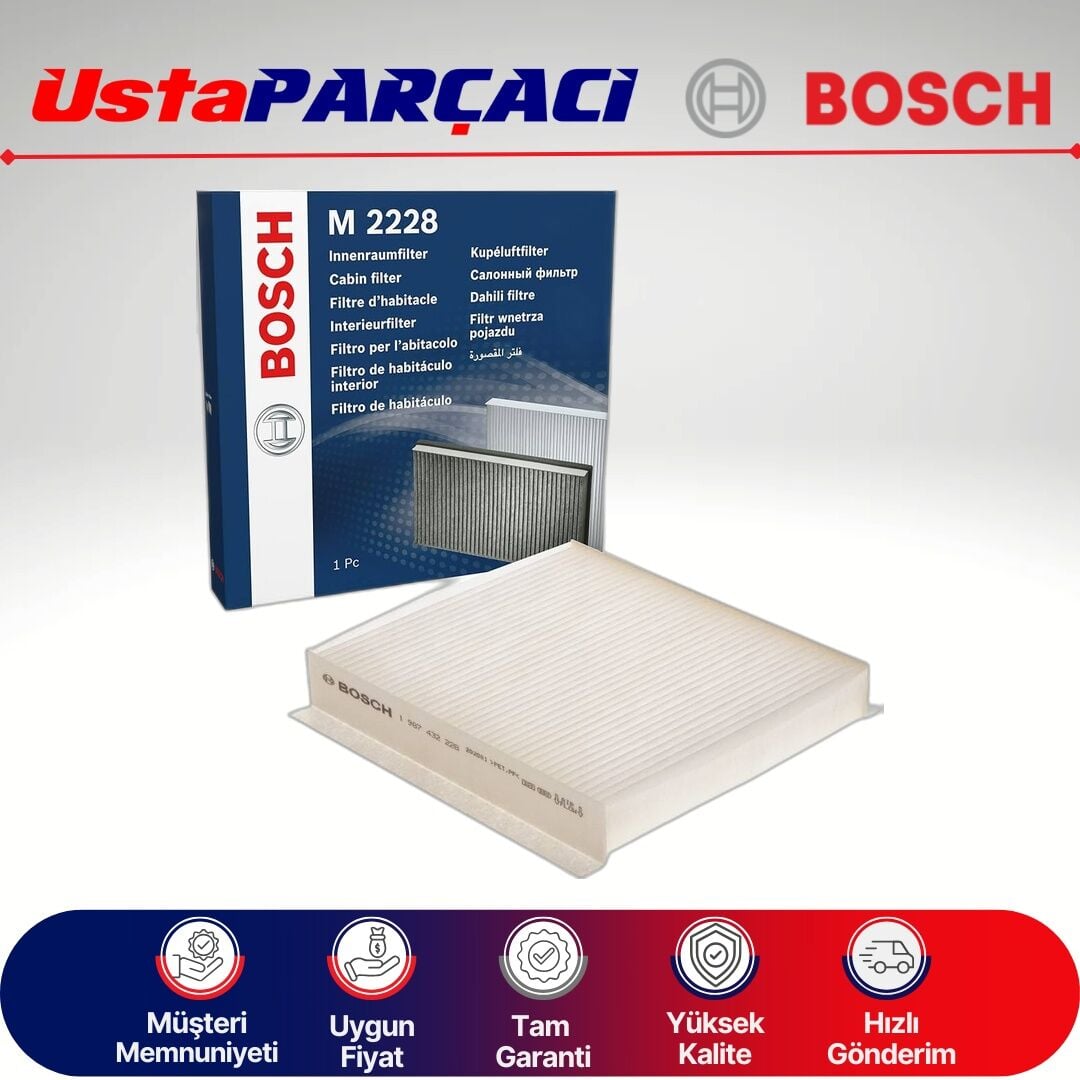 Bosch Peugeot Bipper Standart Polen Filtresi 2008-2017 1987432228