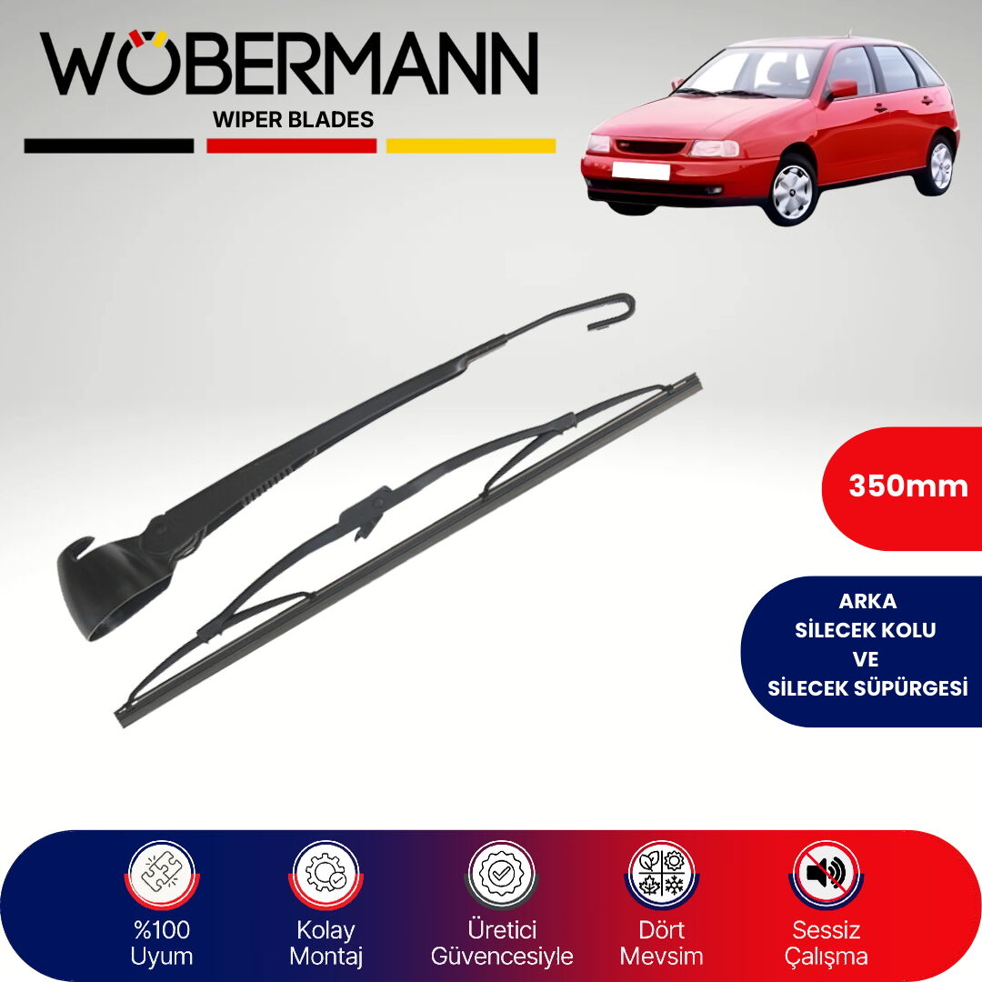 Wöbermann Seat İbiza Mk2/6K1 1993-2002 Arka Silecek Kolu ve Süpürgesi Komple