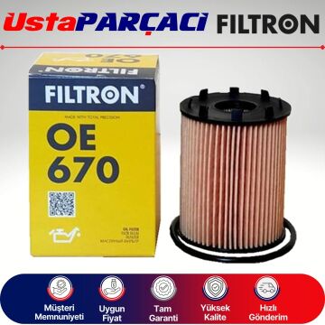 Filtron Opel Corsa C 1.3 Cdti Dizel Yağ Filtresi 2003-2006 Tırnaklı OE670 73500049