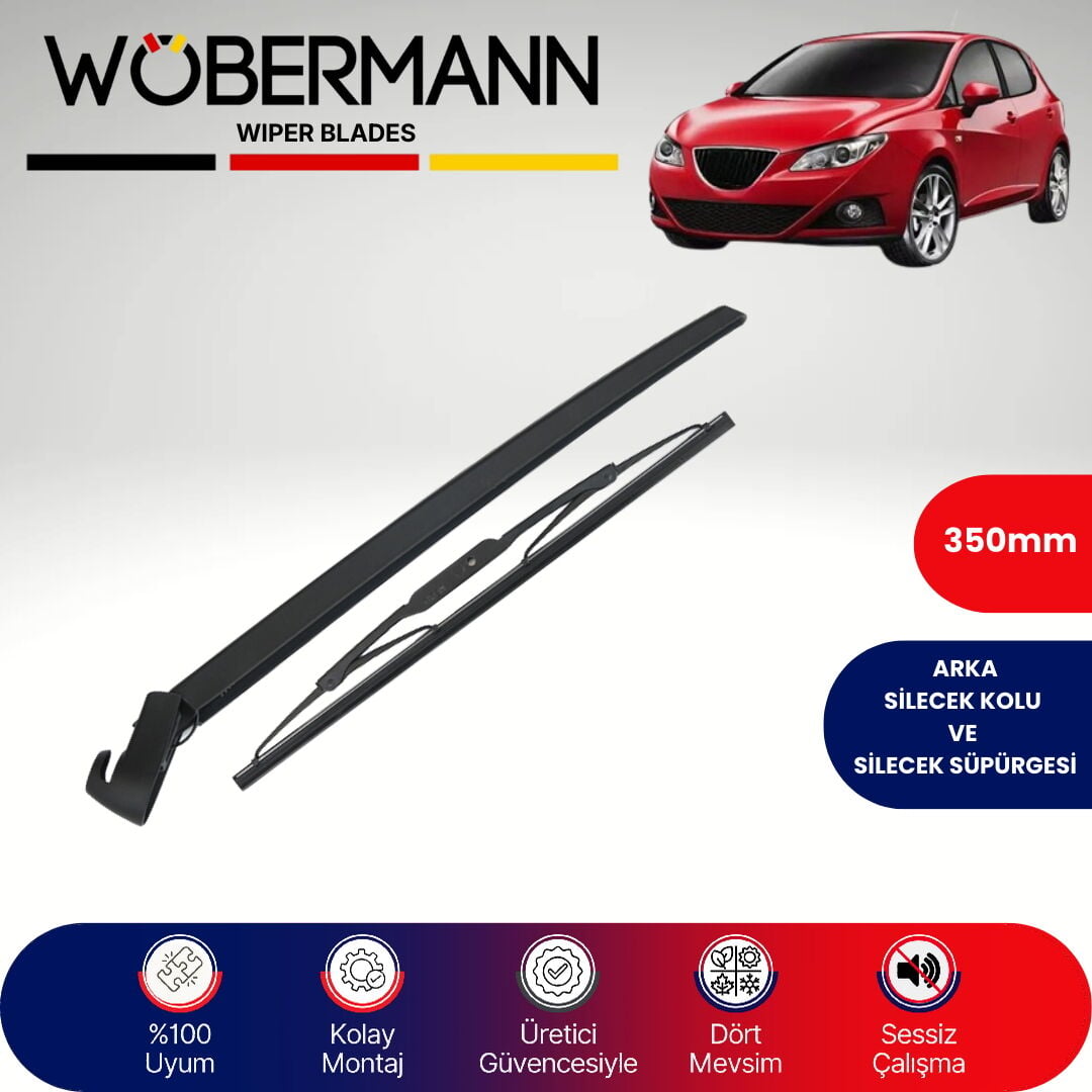 Wöbermann Seat İbiza Mk4/6J 2008-2017 Arka Silecek Kolu ve Süpürgesi Komple
