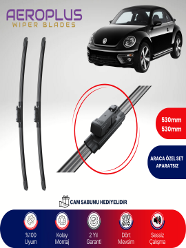 Aeroplus VW Beetle 2011-2019 Muz Silecek Takımı