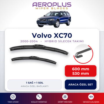 Aeroplus Volvo XC70 2000-2004 Hybrid Silecek Takımı