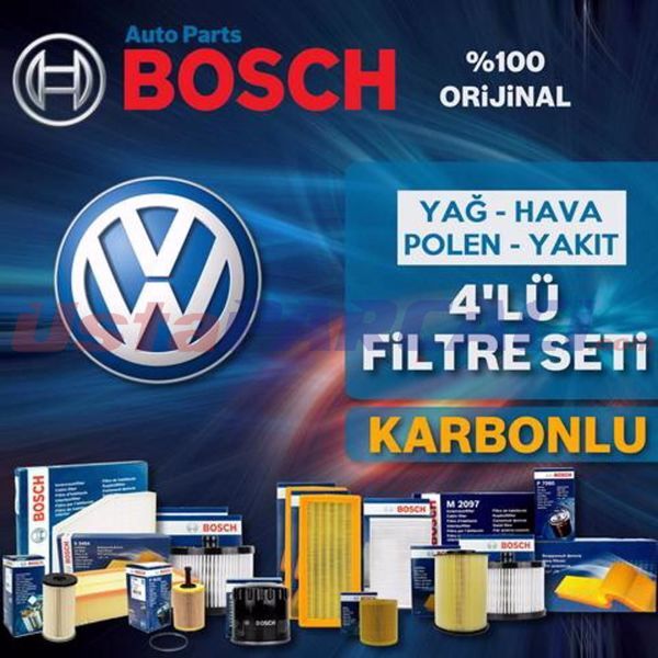 Bosch VW Jetta 1.4 Tsi Filtre Bakım Seti 2015-2018 4KP CZC-CZD