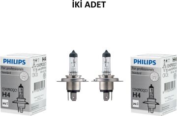 Philips H4 12V 60-55W Standart Ampul ( 2 Adet ) Philips 12342 Proqc1